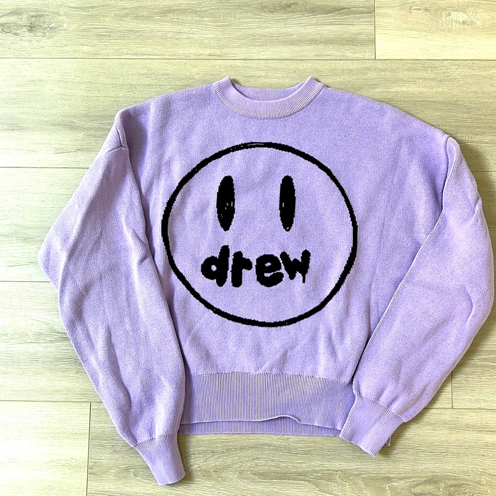 Drew house purple knit sweater